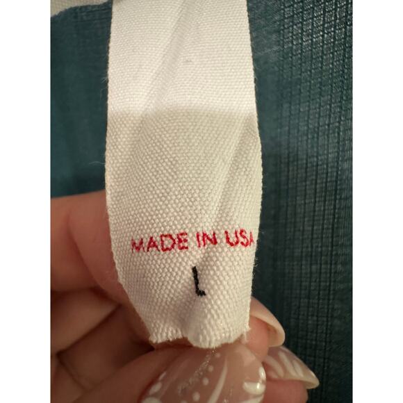 Anthropologie Amadi Turquoise Rossi Ruffled Tunic Long-Sleeve Dress - Size L - Picture 8 of 9